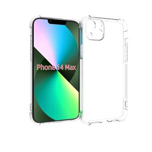 iPhone 14 Plus Hoesje, MobyDefend Transparante Shockproof TPU Gelcase, Verstevigde Hoeken, Volledig Doorzichtig
