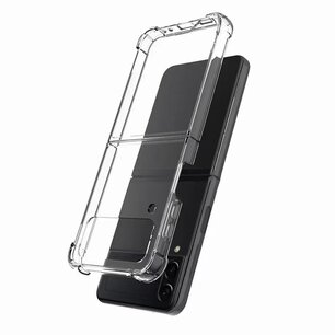 Samsung Galaxy Z Flip 4 Hoesje, Transparante Shockproof Acryl Case, Volledig doorzichtig
