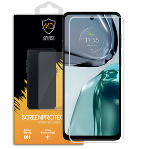 Motorola Moto G62 Screenprotector, MobyDefend Case-Friendly Gehard Glas Screensaver