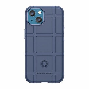 iPhone 14 Hoesje, Rugged Shield TPU Gelcase, Blauw
