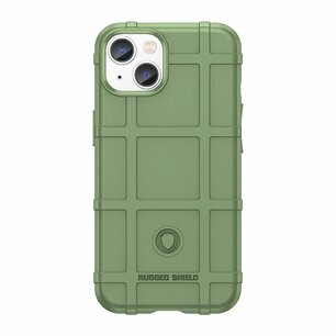 iPhone 14 Hoesje, Rugged Shield TPU Gelcase, Groen