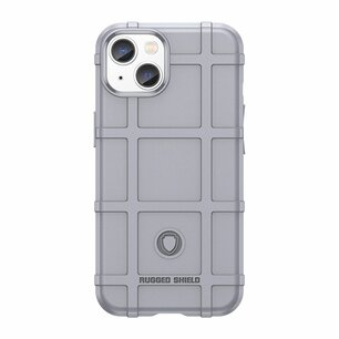 iPhone 14 Hoesje, Rugged Shield TPU Gelcase, Grijs