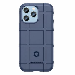 iPhone 14 Pro Hoesje, Rugged Shield TPU Gelcase, Blauw