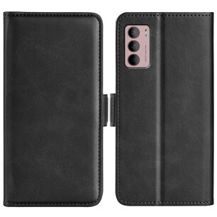 Motorola Moto G42 Hoesje, MobyDefend Luxe Wallet Book Case (Sluiting Zijkant), Zwart