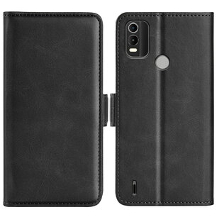 Nokia C21 Plus Hoesje - MobyDefend Luxe Wallet Book Case (Sluiting Zijkant) - Zwart