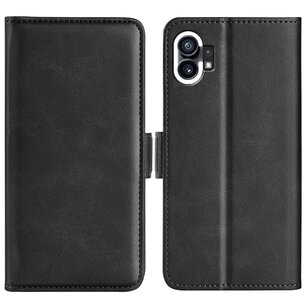 Nothing Phone 1 Hoesje, MobyDefend Luxe Wallet Book Case (Sluiting Zijkant), Zwart