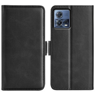 Motorola Edge 30 Fusion Hoesje, MobyDefend Luxe Wallet Book Case (Sluiting Zijkant), Zwart