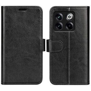 OnePlus 10T Hoesje, MobyDefend Wallet Book Case (Sluiting Achterkant), Zwart