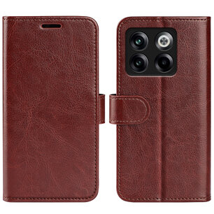 OnePlus 10T Hoesje, MobyDefend Wallet Book Case (Sluiting Achterkant), Bruin