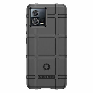 Motorola Edge 30 Fusion Hoesje - Mobydefend Rugged Shield TPU Backcover - Zwart