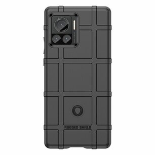 Motorola Edge 30 Ultra Hoesje, Rugged Shield TPU Gelcase, Zwart