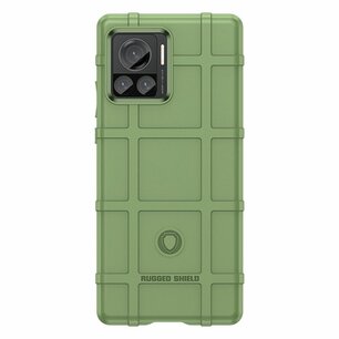 Motorola Edge 30 Ultra Hoesje, Rugged Shield TPU Gelcase, Groen