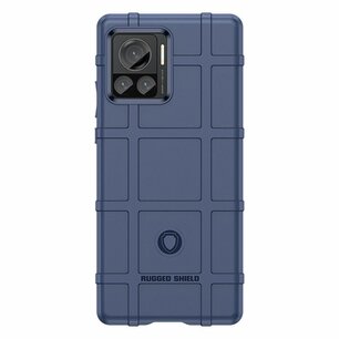 Motorola Edge 30 Ultra Hoesje, Rugged Shield TPU Gelcase, Blauw
