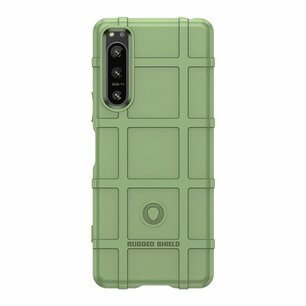 Sony Xperia 5 IV Hoesje, Rugged Shield TPU Gelcase, Groen