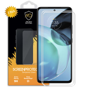 2-Pack Motorola Moto G72 Screenprotectors, MobyDefend Case-Friendly Gehard Glas Screensavers