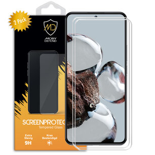 2-Pack Xiaomi 12T / 12T Pro Screenprotectors, MobyDefend Case-Friendly Gehard Glas Screensavers
