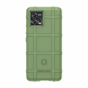 Motorola Moto G72 Hoesje, Rugged Shield TPU Gelcase, Groen