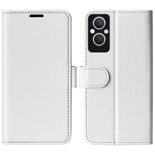 Oppo Reno 8 Lite Hoesje, MobyDefend Wallet Book Case (Sluiting Achterkant), Wit