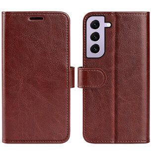 Samsung Galaxy S23 Hoesje, MobyDefend Wallet Book Case (Sluiting Achterkant), Bruin