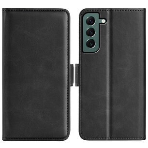 Samsung Galaxy S23 Plus (S23+) Hoesje, MobyDefend Luxe Wallet Book Case (Sluiting Zijkant), Zwart