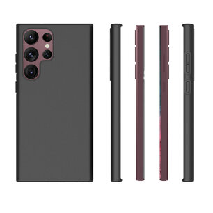 Samsung Galaxy S23 Ultra Hoesje, MobyDefend  TPU Gelcase, Mat Zwart