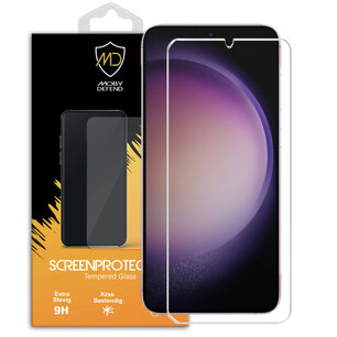 Samsung Galaxy S23 Screenprotector, MobyDefend Case-Friendly Gehard Glas Screensaver
