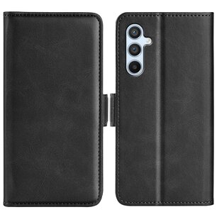 Samsung Galaxy A54 Hoesje, MobyDefend Luxe Wallet Book Case (Sluiting Zijkant), Zwart