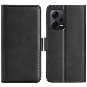 Xiaomi Redmi Note 12 Pro Plus 5G Hoesje, MobyDefend Luxe Wallet Book Case (Sluiting Zijkant), Zwart
