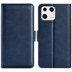 Xiaomi 13 Hoesje, MobyDefend Luxe Wallet Book Case (Sluiting Zijkant), Blauw