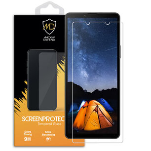 Sony Xperia 10 V Screenprotector, MobyDefend Case-Friendly Gehard Glas Screensaver