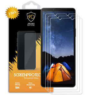 3-Pack Sony Xperia 10 V Screenprotectors, MobyDefend Case-Friendly Gehard Glas Screensavers