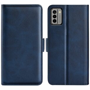 Nokia G22 Hoesje, MobyDefend Luxe Wallet Book Case (Sluiting Zijkant), Blauw