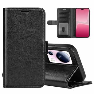 Xiaomi 13 Lite Hoesje, MobyDefend Wallet Book Case (Sluiting Achterkant), Zwart