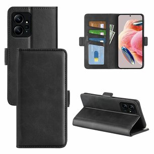 Xiaomi Redmi Note 12 4G Hoesje, MobyDefend Luxe Wallet Book Case (Sluiting Zijkant), Zwart