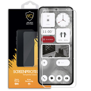 Nothing Phone (2) Screenprotector - MobyDefend Case-Friendly Screensaver - Gehard Glas