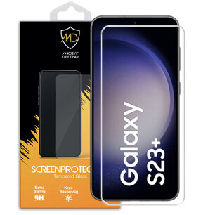 Samsung Galaxy S23 Plus (S23+) Screenprotector - MobyDefend Case-Friendly Screensaver - Gehard Glas