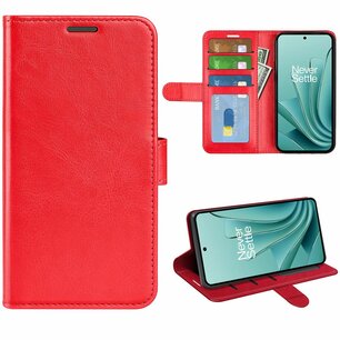 OnePlus Nord 3 Hoesje, MobyDefend Wallet Book Case (Sluiting Achterkant), Rood