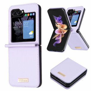 Samsung Galaxy Z Flip 5 Hoesje, MobyDefend Vouwbare Backcover, Lichtpaars