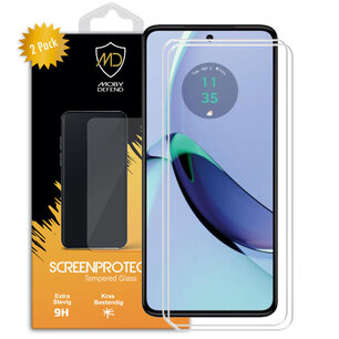 2-Pack Motorola Moto G84 Screenprotectors, MobyDefend Case-Friendly Gehard Glas Screensavers