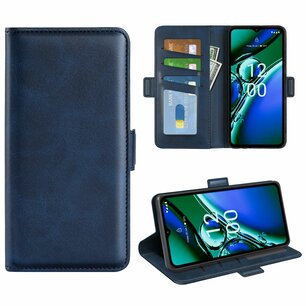 Nokia G42 Hoesje, MobyDefend Luxe Wallet Book Case (Sluiting Zijkant), Blauw