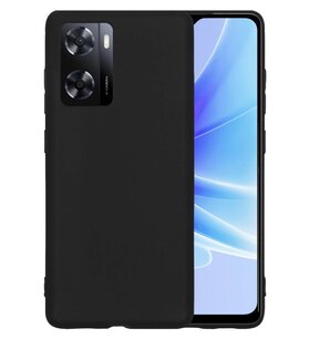 Oppo A57 / A57s / A77 Hoesje, MobyDefend  TPU Gelcase, Mat Zwart