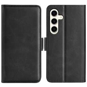Samsung Galaxy S24 Plus (S24+) Hoesje, MobyDefend Luxe Wallet Book Case (Sluiting Zijkant), Zwart