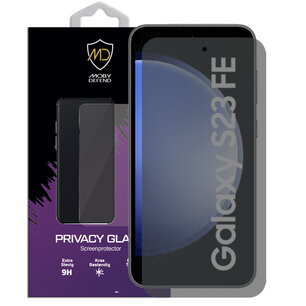 MobyDefend Samsung Galaxy S23 FE Screenprotector - HD Privacy Glass Screensaver