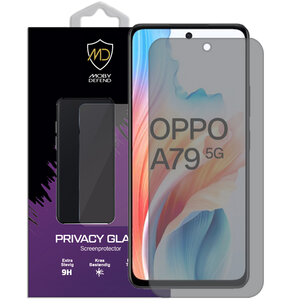 MobyDefend Oppo A79 Screenprotector - Matte Privacy Glass Screensaver
