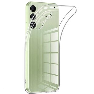 Samsung Galaxy S24 Hoesje, MobyDefend Transparante TPU Gelcase, Volledig Doorzichtig
