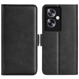 OnePlus 12 Hoesje, MobyDefend Luxe Wallet Book Case (Sluiting Zijkant), Zwart