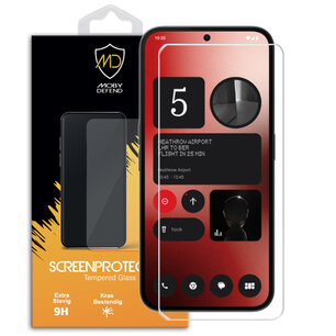 Nothing Phone (2a) Screenprotector - MobyDefend Case-Friendly Screensaver - Gehard Glas