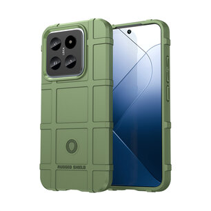 Xiaomi 14 Hoesje, Rugged Shield TPU Gelcase, Groen