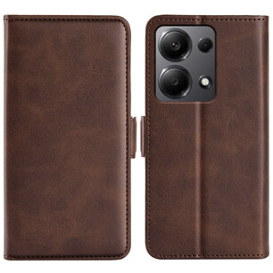 Xiaomi Redmi Note 13 Pro 4G Hoesje, MobyDefend Luxe Wallet Book Case (Sluiting Zijkant), Bruin