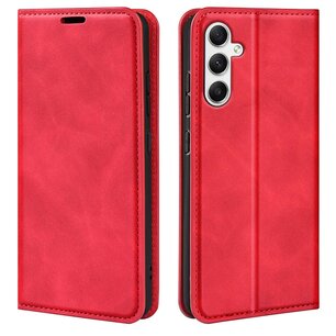 Samsung Galaxy A35 hoesje - Luxe Wallet Bookcase (Magnetische Sluiting) - Rood